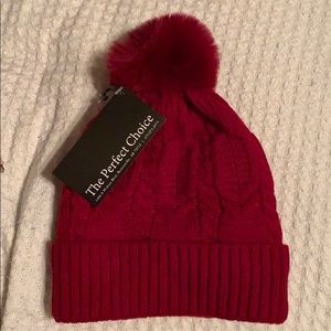 Red winter hat